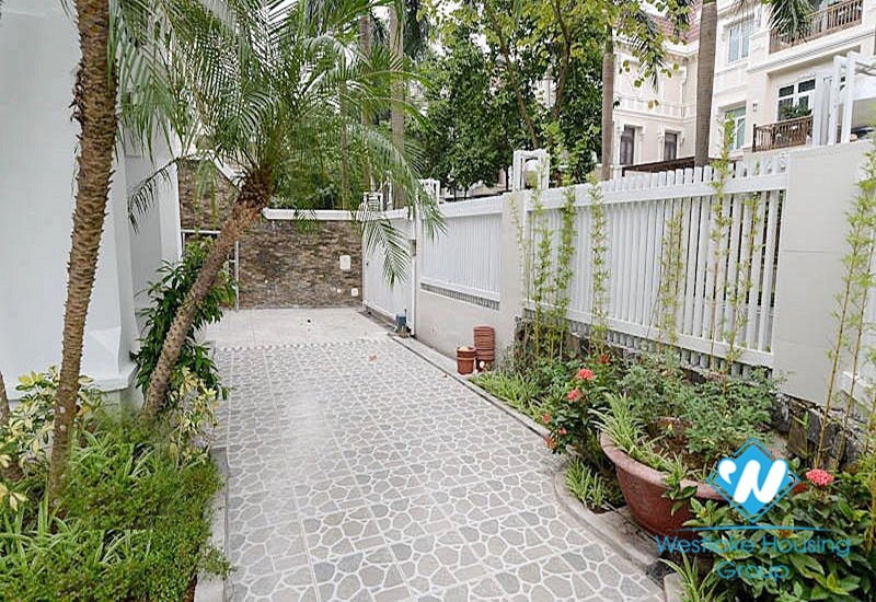 High quality house with modern furniture for rent in Ciputra, Tay Ho, Ha Noi